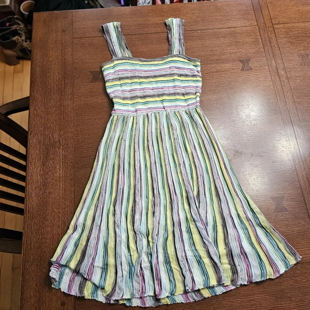 M By Missoni Y2K Sundress Multicolor Knit Size 4 - Picture 9 of 13